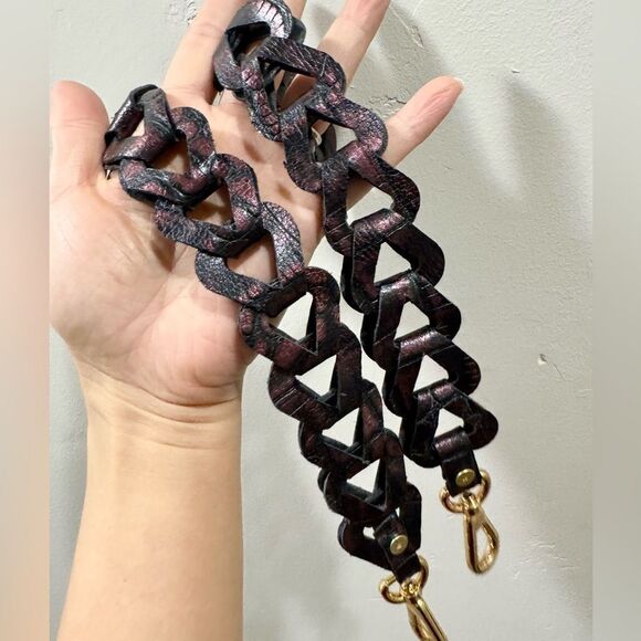 Purple Gradient Real Mink Fur Soft Slouchy Bag/Clutch/Shoulder Bag/Crossbody - Picture 14 of 16